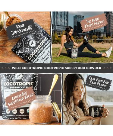 Wild Foods Organic Cocoa Powder - Single-Origin Unsweetened Keto Chocolate for Cooking & Baking - 12 oz Pack - Premium Cacao Beans - Sugar Free Non Dutch Raw Superfood - Buy Online on GoSupps.com