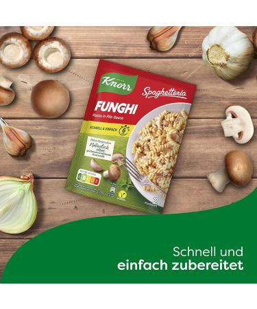 Buy Knorr Spaghetteria Funghi Pasta Ready Meal Delicious 6-Minute Dish 10x150ml Fast International Shipping - Buy Online on GoSupps.com
