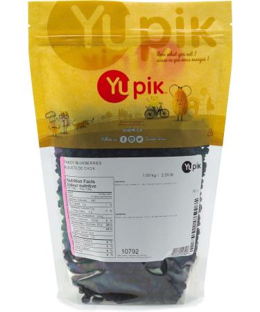 Yupik Dried Blueberries 1 kg Gluten-Free Kosher Sweet Dried Fruits Whole Berries No Sulphites Source of Fiber & Vitamins Healthy Snacks Ideal for Baking & Topping Dried Blueberries 1 kg (Pack of 1) - Buy Online on GoSupps.com