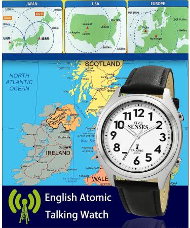 Atomic English Talking Watch for Seniors | Louder Alarm Clock | Visually Impaired | Five Senses 1099 - Buy Online on GoSupps.com