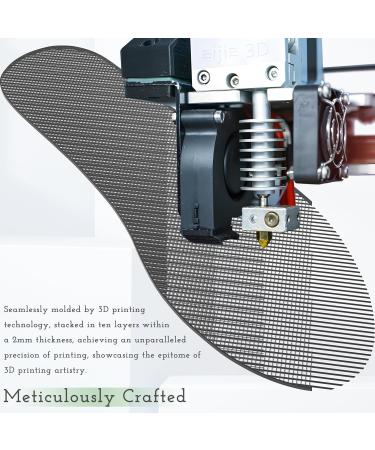 Ultra Thin 3D Printed Insoles for Men - Breathable Quick-Dry Comfort Inserts | IJIFLY Hybrid Grid Structure Lightweight & Durable - Size 13/47 Black - Buy Online on GoSupps.com