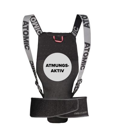 Atomic live shield in black - size M - high -quality back protector - Multi density foam system - Light & breathing active protector - unrestricted freedom of movement