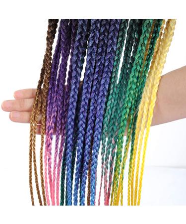 28-Inch Ombre Pre-Stretched Braiding Hair - 6 Packs Yaki Texture Kanekalon Extensions (1B-30-27) - Buy Online on GoSupps.com