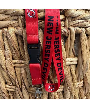 New Jersey Devils NHL Car Keys ID Badge Holder Lanyard - Red - Buy Online on GoSupps.com