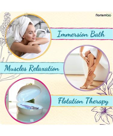 Nortem Biotechnology Nortembio Epsom Salt 100 Pure 56 kg Concentrated Magnesium Source For Sensitive Skin With Moisturizing Vitamin C and E Additive Free Natural External Use + Free eBook - Buy Online on GoSupps.com