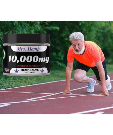 10,000 MG Hemp Healing Salve | Extra Strength Relief for Hips, Joints, Neck, Back, Elbows, Fingers, Hands, and Knees | 100% Natural | Made in USA - Buy Online on GoSupps.com