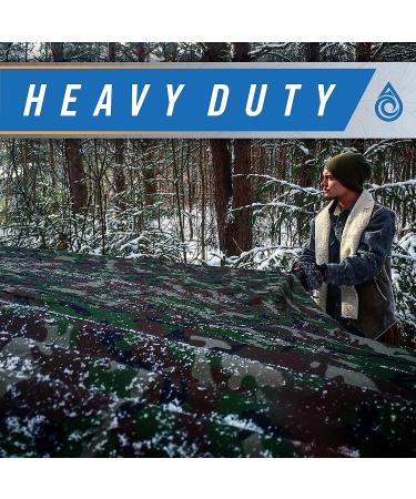 AquaQuest Defender Tarp - 100% Waterproof Heavy Duty Nylon Shelter 10x10 ft Olive Drab - Buy Online on GoSupps.com