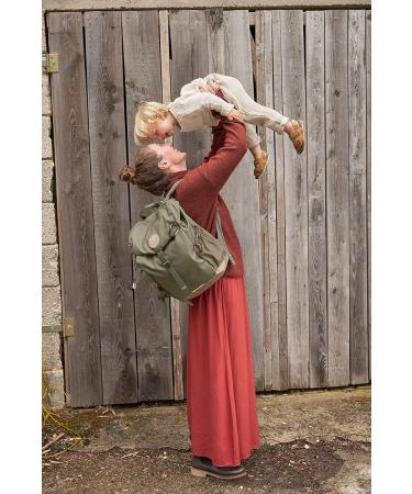 Casual Olive Baby Diaper Backpack with Diaper Pad Stroller Attachment & Bottle Warmer - Water Repellent Outdoor Gear - Buy Online on GoSupps.com
