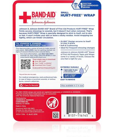 Buy Band Aid Small Hurt Free Wrap - Gentle Protection for All Skin Types | Fast International Shipping - Buy Online on GoSupps.com