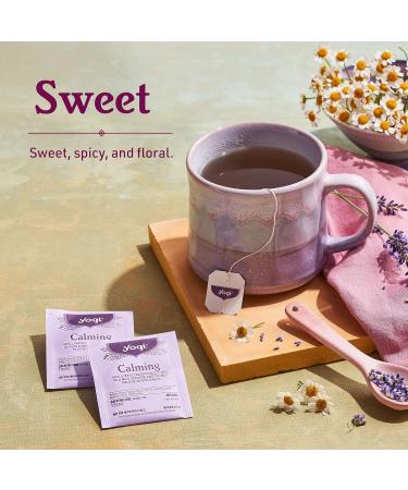 Yogi Tea - Calming (3 Pack) - With Chamomile Skullcap and Lavender - Caffeine Free Organic Herbal Tea - 48 Tea Bags - Buy Online on GoSupps.com