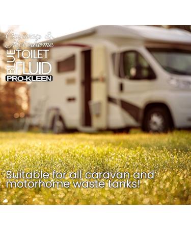 Pro-Kleen Caravan Toilet Chemical Blue 2L & Pink 2L Rinse Fluid - Eco-Friendly & Formaldehyde Free Cleaner for Caravan & Motorhomes - 20 Treatments - Buy Online on GoSupps.com
