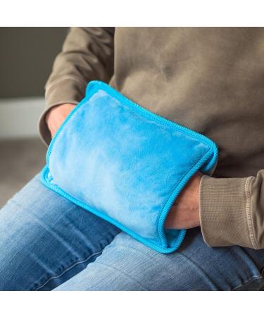 Vivo Rechargeable Electric Hot Water Bottle & Hand Warmer Massaging Heat Pad - Cozy Blue - Buy Online on GoSupps.com