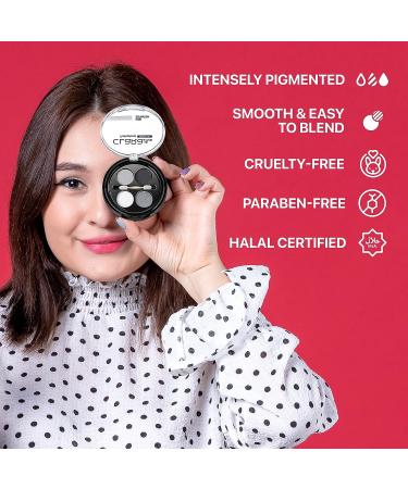 Claraline Quadro Eyeshadow Palette - Long-Lasting & Highly Pigmented Smokey Shades | Cruelty-Free & Paraben-Free Eye Makeup Palette - Buy Online on GoSupps.com