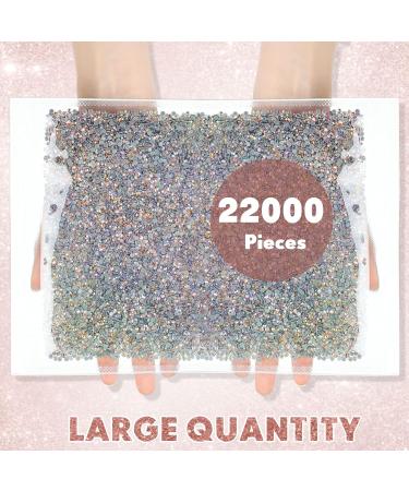22,000 Pcs Crystal Hotfix Rhinestones - Large Quantity Flatback Glass Gems for DIY Crafts - SS10 Crystal AB - Buy Online on GoSupps.com