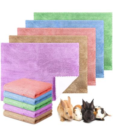 Panelee 10 pieces of waterproof guinea pig ceilings Washing pee underlay Small animal sleeping mat Suction -able reusable guinea pig cage inserts (multi -colored 18 x 24 inches) 18 x 24 inches multicolored
