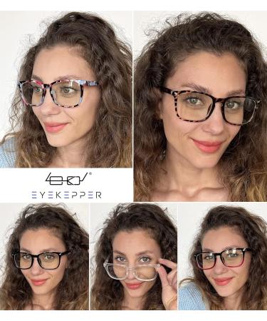 Eyekepper 5 Pack +1.75 Blue Light Blocking Reading Glasses - Computer Eyeglasses for Eye Protection - Buy Online on GoSupps.com