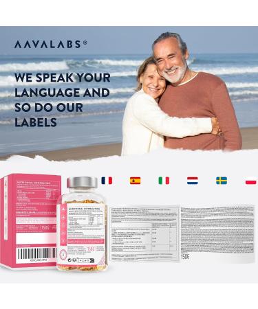 AAVALABS Omega 3 Fish Oil 2000mg - High Strength 1000mg EPA + 500mg DHA - Molecularly Distilled - 120 Capsules - Buy Online on GoSupps.com