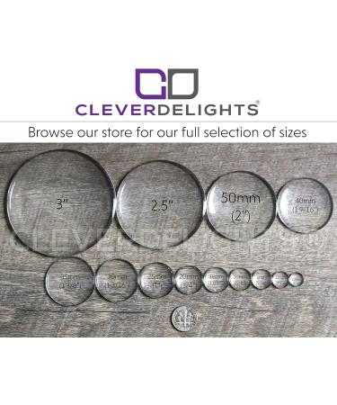 2.5 Round Glass Cabochons - 5 Pack | CleverDelights Glass Cabochons - Buy Online on GoSupps.com