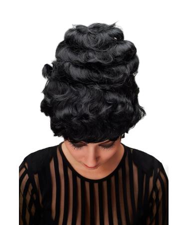 WIG ME UP L.COLONIAL Lady-1 Quality Beehive Wig - Baroque Colonial Tower Hairstyle in Black - International Shipping Available - Buy Online on GoSupps.com