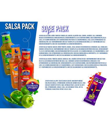 Sharp Sauce Chili Sauce Set - Pack of 3 | Salsa Verde Taquera & Hot Sauce | Authentic Mexican Flavor & Takis Fuego Lollipop - Buy Online on GoSupps.com