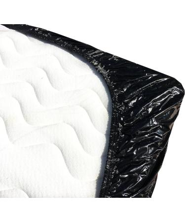 Incontinence Mattress Pad - Black Fitted Undersheet 220x220 cm for Ultimate Protection - International Shipping Available - Buy Online on GoSupps.com