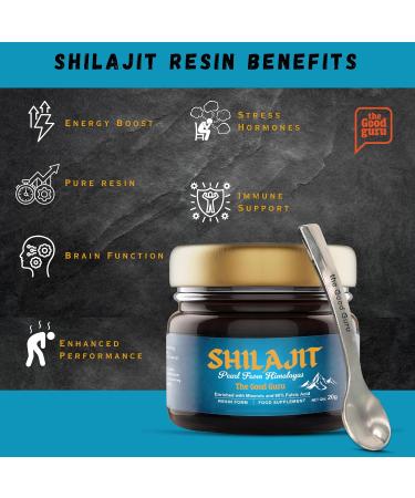  The Good Guru Shilajit 20g 500mg + minerals and 80% fulvic acid Himalayan Shilajit Pearl | Boosts the immune system and vitality | Vegan Shilajit by The Good Guru - Buy Online on GoSupps.com