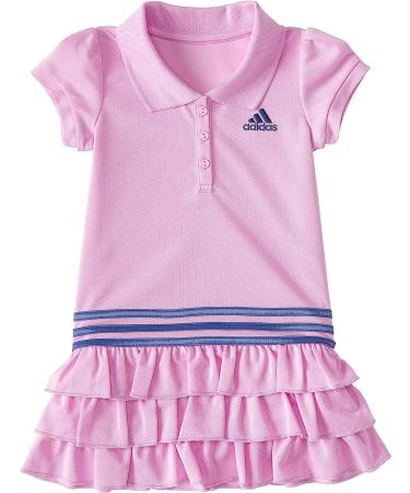 adidas Girls' Short Sleeve Polo Dress | Light Lilac | 0-24 Months - Buy Online on GoSupps.com