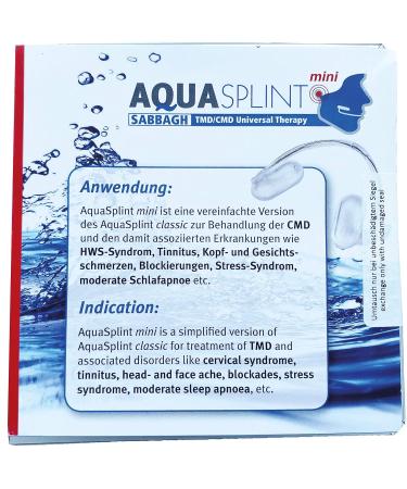 AquaSplint Mini: Self-Adjusting Water-Filled Bite Splint for CMD Relief | International Shipping - Buy Online on GoSupps.com