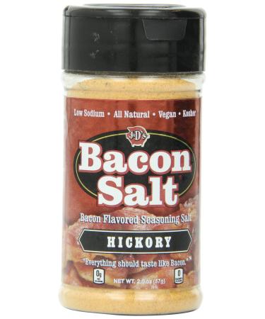 J&D's Foods Bacon Salt, Hickory, 2 Ounce Bacon 2 Ounce (Pack of 1)