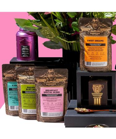 African Nights Rooibos Pyramid Tea Bags - 18 High Grade Bags with Lemon Myrtle, Hibiscus, Orange Peel & Almond - Biodegradable & Plastic Free - Buy Online on GoSupps.com