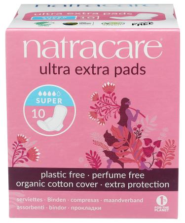 Natracare Organic & Natural Ultra Extra Pads Super 10 Pads
