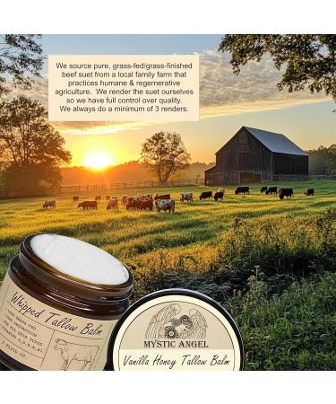 Grass-fed Tallow Balm with Organic Manuka Honey Infused with Organic Madagascar Vanilla Beans - Whipped All-Natural Moisturizer for Eczema, Baby, Sensitive Skin Made in the USA (2 Fl. Oz., Vanilla) Vanilla 2 Ounce (Pack o  - Buy Online on GoSupps.com