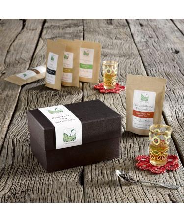 Luxury Loose Leaf Tea Variety Pack - Gourmet Tea Assortment Sampler - Tea Lovers Gift Box - 5 Specialty Teas Gift Basket - Buy Online on GoSupps.com