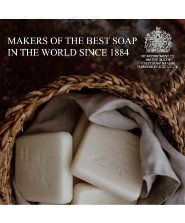 Bronnley England Black Tea & Peony Triple Milled Vegan Soap Bars - Set of 3 | Palm Oil-Free & Plastic-Free Packaging - 3.5oz each - Buy Online on GoSupps.com