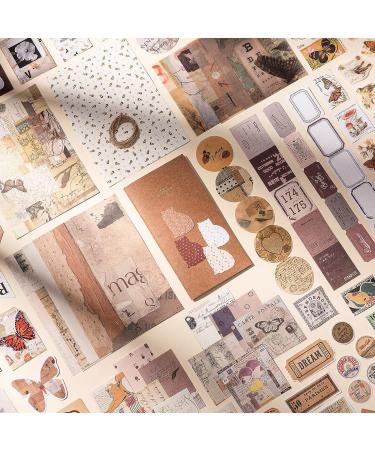 YagCu Aesthetic Journaling Supplies Kit - Bullet Journals, Vintage Scrapbooking, Arts & Crafts - Ideal for Teenage Girls, Women, Adults - Brown - Buy Online on GoSupps.com