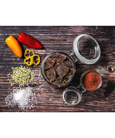  CRAFTSMAN FINEST FOODS Craftsman Beef Jerky Hemp 500 g | Made in Germany - Bavaria | Jerky Beef Set 10 x 50 g | 100% Natural | 100% Beef | High Protein 68% | Dry Meat Biltong Hemp | Sugar Free - Buy Online on GoSupps.com