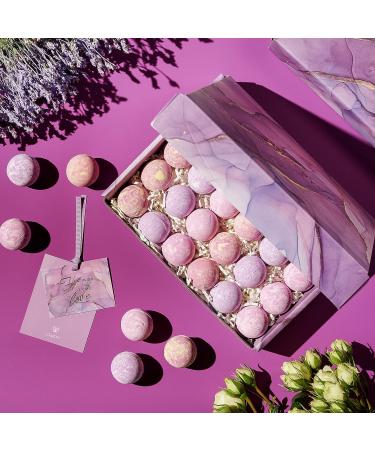 Fathers Day Gift Set: 30pc Lavender Bath Bombs for Men and Women | Natural Spa Bubble Bath Bomb | Shower & Bath Accessories | Birthday or Pampering Aromatherapy Gift - Buy Online on GoSupps.com