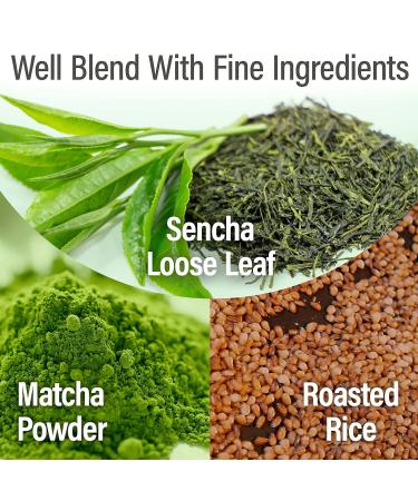 Buy Genmaicha Green Tea with Roasted Brown Rice - Low Caffeine Japanese Tea 60 Tea Bags | YAMASAN - International Shipping Available - Buy Online on GoSupps.com
