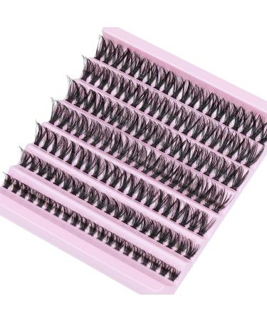 Goddvenus Individual lashes Cluster Lashes DIY Eyelashes Individual Wispy Cluster Eyelash Extensions Lash Clusters140pcs Cluster Lashes Extensions 40D-QC - Buy Online on GoSupps.com