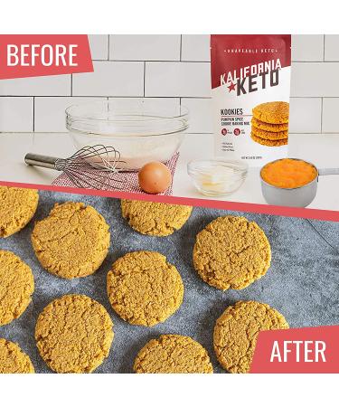 Kalifornia Keto Pumpkin Cookie Mix - Low Carb, Keto Friendly, Gluten Free & Dairy Free Snacks - Buy Online on GoSupps.com