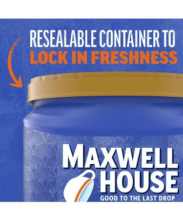 Maxwell House French Roast Dark Roast Ground Coffee - 25.6 oz Canister - Buy Online on GoSupps.com