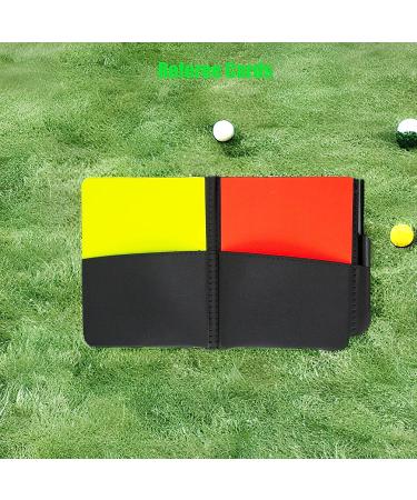 Soccer Referee Flags Kit - 8PCS Whistle, Cards, Score Book, Coin, Armband Set - Buy Online on GoSupps.com
