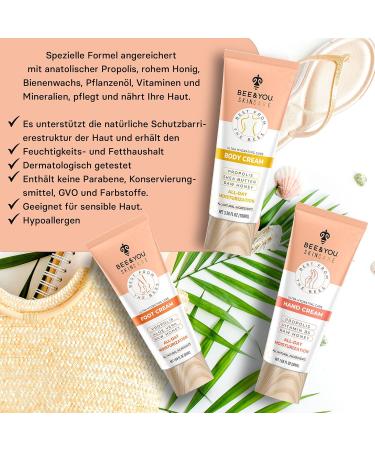 Bee & You Natural Hand Cream with Propolis Aloe Vera & Shea Butter - Moisturizing Gentle Care for Everyday Use - Vegan & Cruelty-Free - Buy Online on GoSupps.com