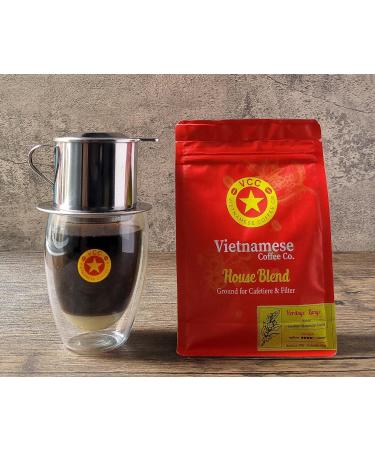 Vietnamese Coffee Co - "House Blend" (Smokey Hazelnut & Cocoa) - 220g Ground Coffee Cocoa 220 g (Pack of 1) - Buy Online on GoSupps.com