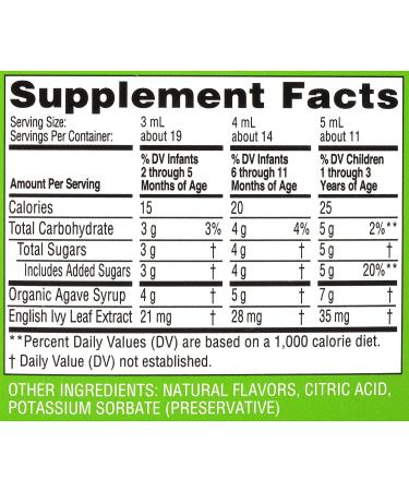 Zarbee's Baby Cough Syrup + Mucus Relief - Organic Agave, Ivy Leaf, Natural Grape Flavor, 10 Single Serve Packs - Buy Online on GoSupps.com