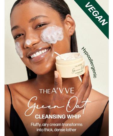 THEA VVE Green Oat Cleansing Foam | Vegan Oat Cleanser for Oily Skin | Korean Face Wash | Hydrating Foam Cleanser with Spatula | 3.55 Fl. Oz - Buy Online on GoSupps.com