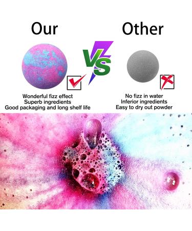 Purelis 40-Count Moisturizing Bath Bombs Gift Basket with Essential Oils & Shea Butter - Organic, Individually Wrapped Bath Bombs in Gift Box - Perfect Gift for Women & Kids - Buy Online on GoSupps.com