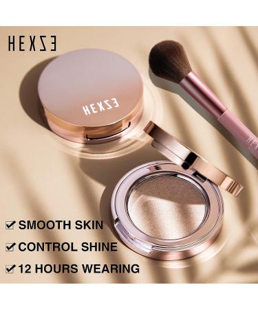 HEXZE Highlighter Powder 03 MERMAID - Pink Golden Silky Smooth Pearl High Definition Highlighting Powder - Buy Online on GoSupps.com