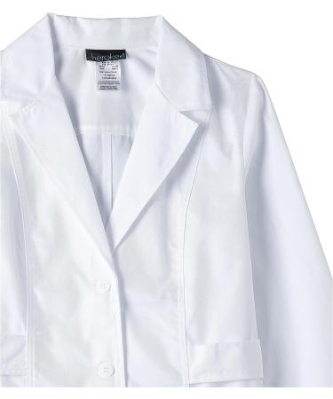 Cherokee 30 Twill Lab Coat for Women 2316 - X-Large White | Consultation Coat - Buy Online on GoSupps.com