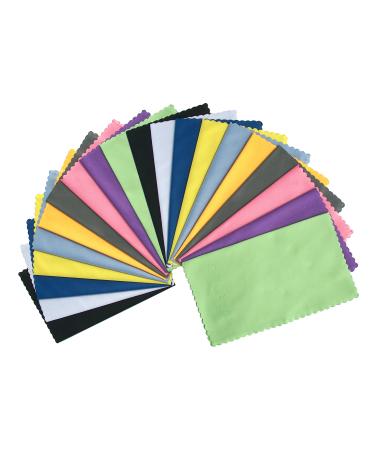 ColorYourLife 20-Pack Microfiber Cleaning Cloths for Smart Phones, Laptops, Tablets, Lenses, LCD Monitor, TV, Camera, Eyeglasses, Optics Etc